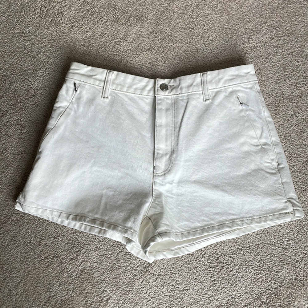 NWOT Alexander Wang High Rise Invisible Zip Short in Denim